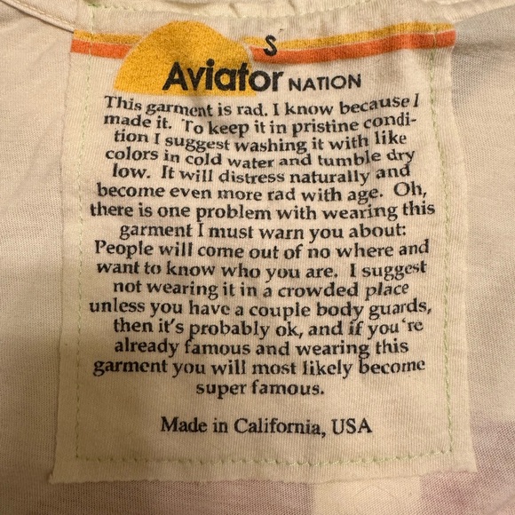 Aviator National "Limited Edition" Cropped Tee - Picture 4 of 4